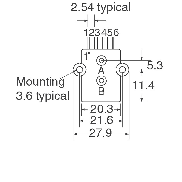 5 PSI-D-HGRADE-MV Amphenol All Sensors Corporation  Drucksensoren-Wandler